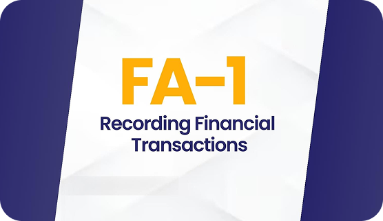 FA1 - Recording Financial Transactions